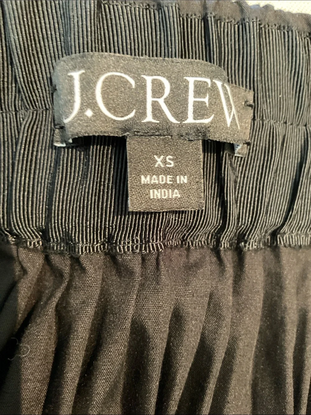 J. Crew BlackPleated Midi Skirt